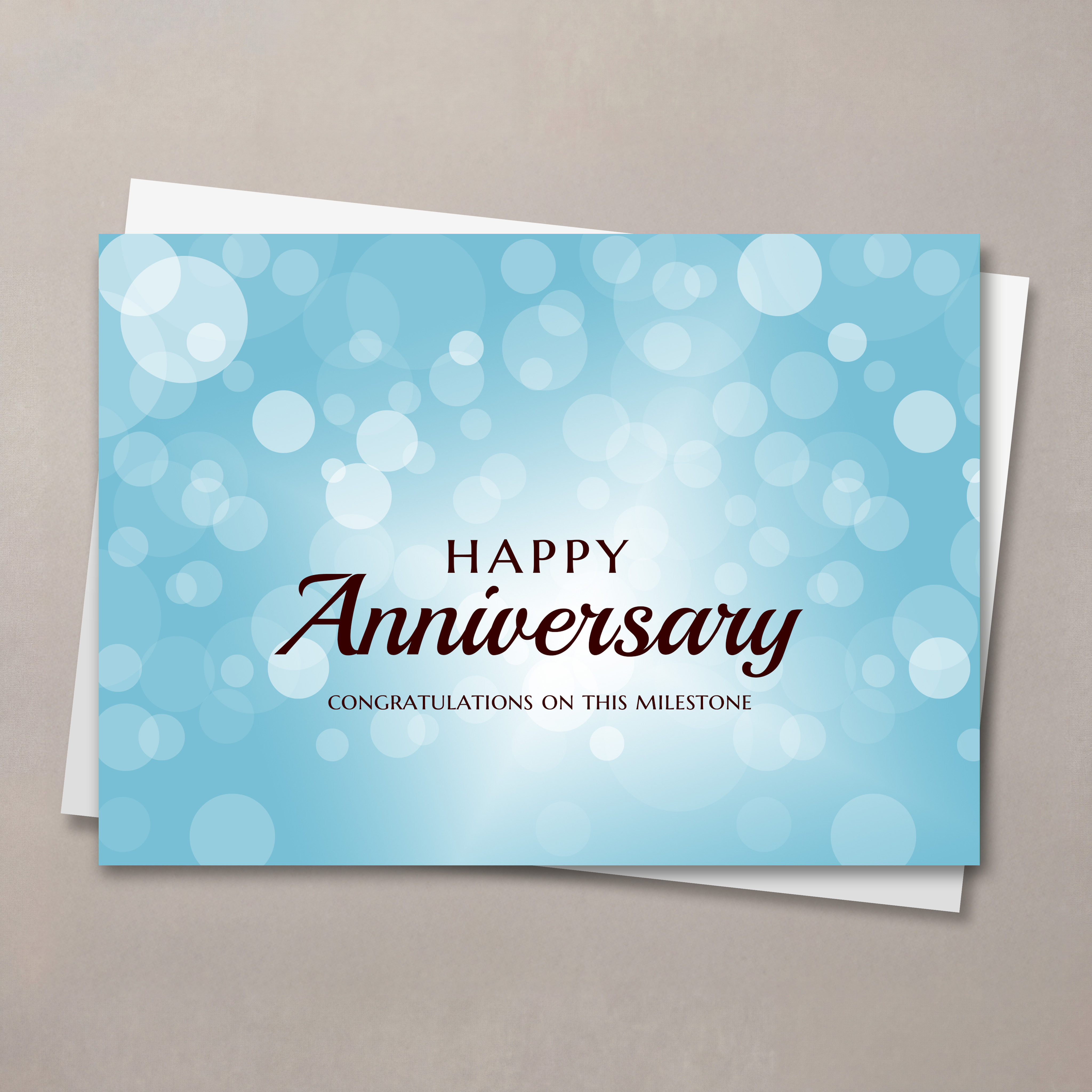 Bubbles Anniversary Card