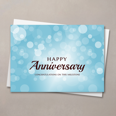 Bubbles Anniversary Card