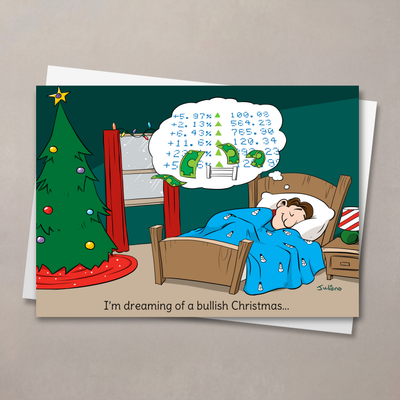 Bull Christmas Card