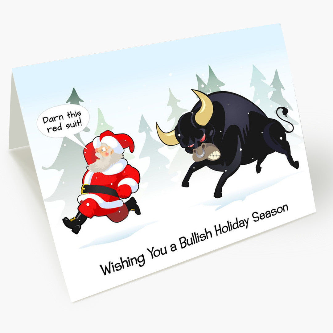 Bullish Holiday Christmas Card