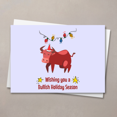 Bullish Holiday Season Christmas Card