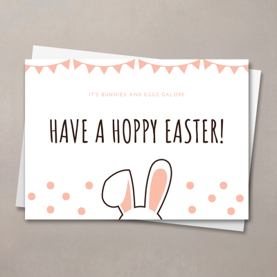 Bunny Ears Easter Card