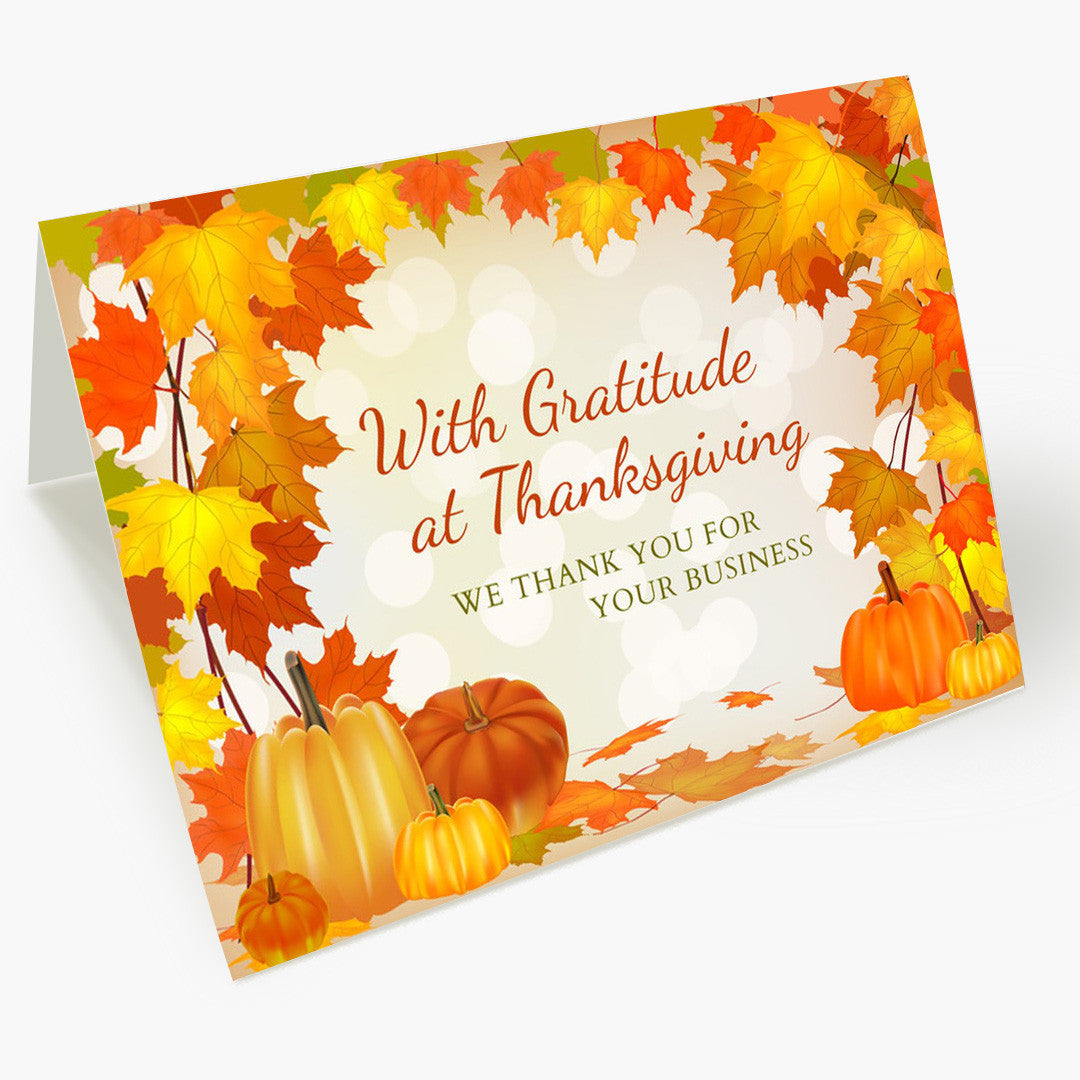 Business Gratitude Thanksgiving Card