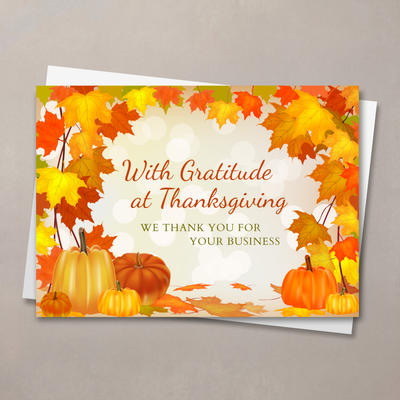 Business Gratitude Thanksgiving Card