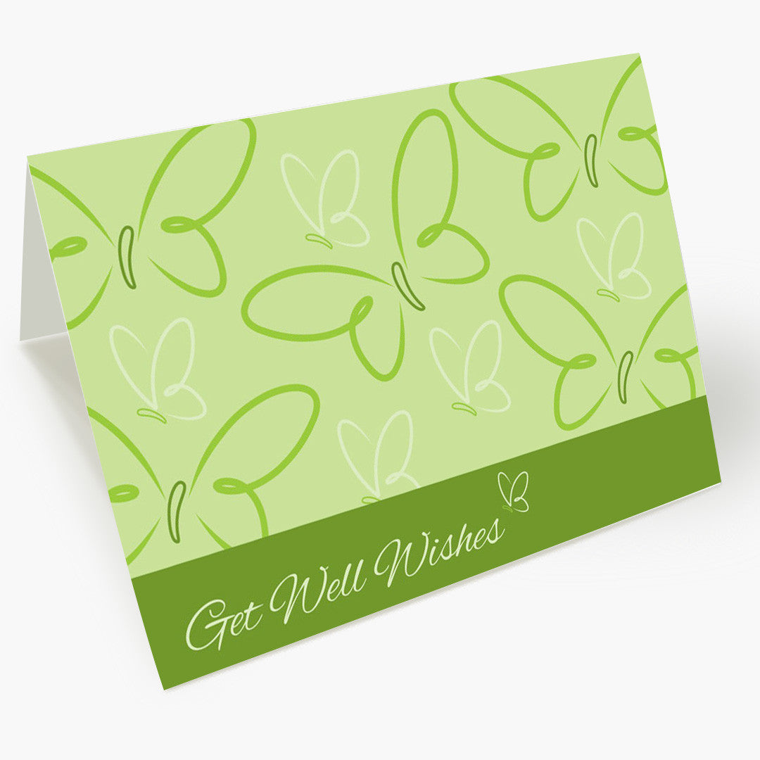 Butterfly Wishes Get Well Card