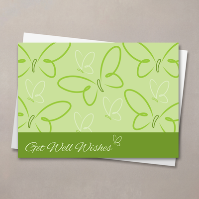 Butterfly Wishes Get Well Card