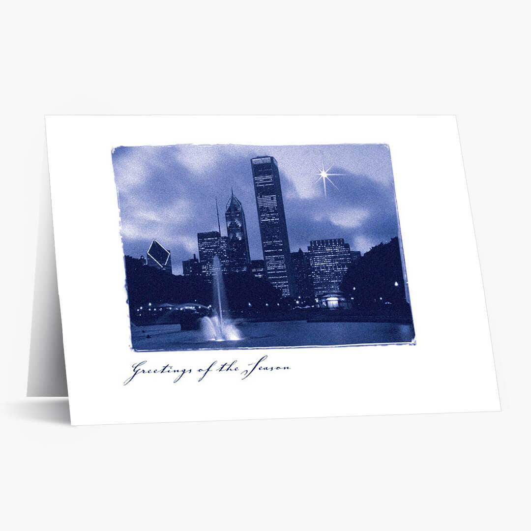 A Star Over Chicago Holiday Card