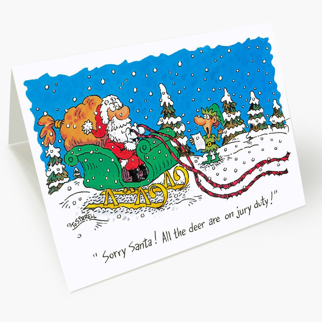 Jury Duty Holiday Card