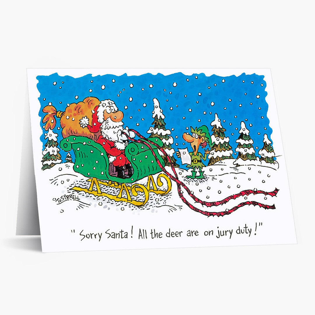 Jury Duty Holiday Card