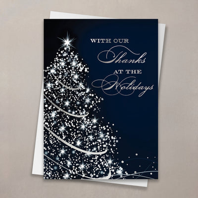 Sparkling Thanks Christmas Card