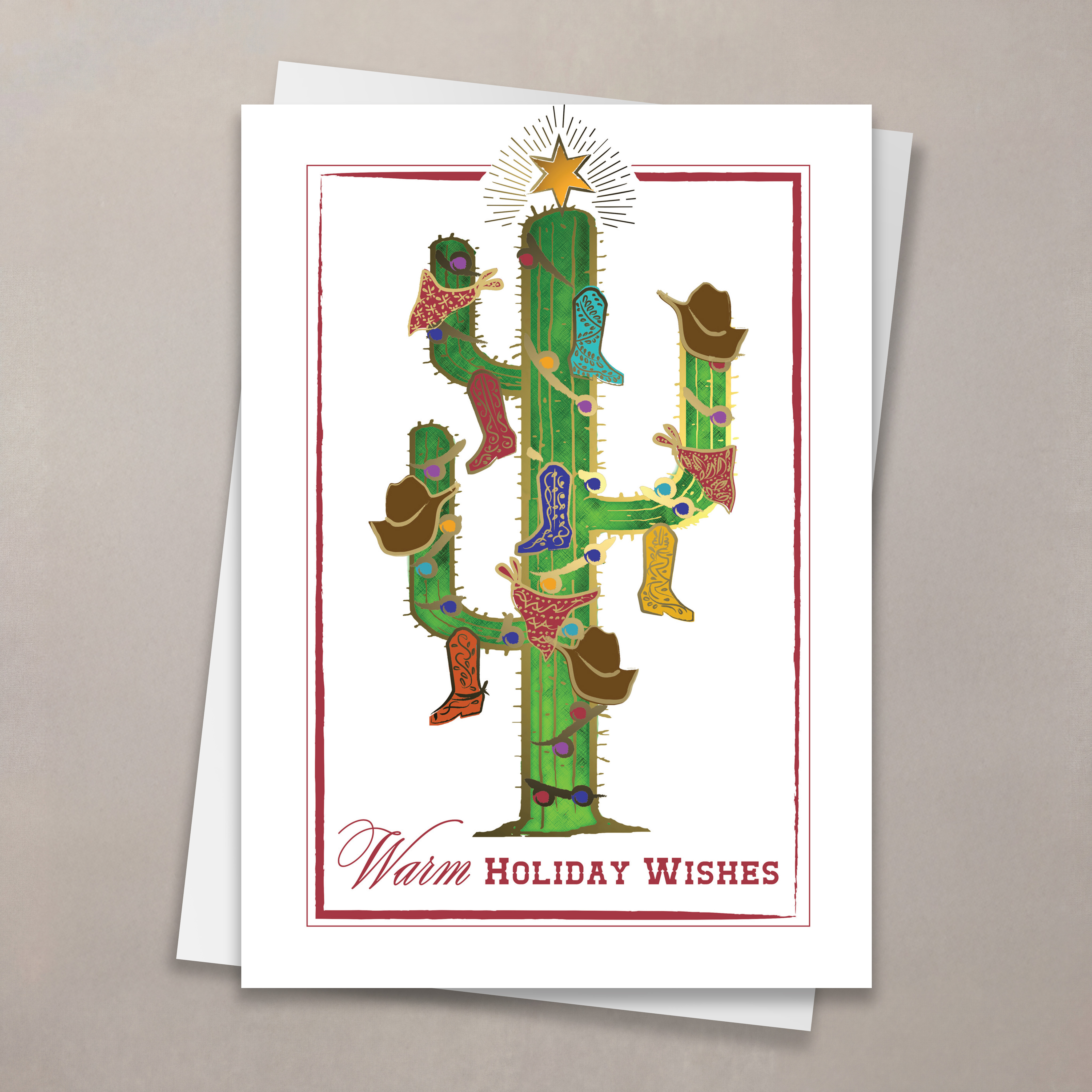 Cactus Tree Christmas Card