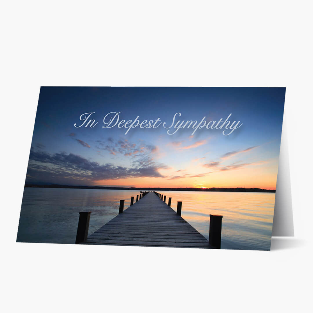 Calming Waters Sympathy Card