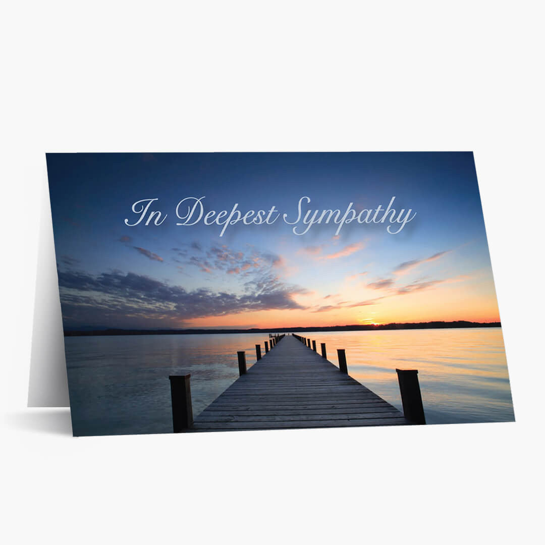 Calming Waters Sympathy Card