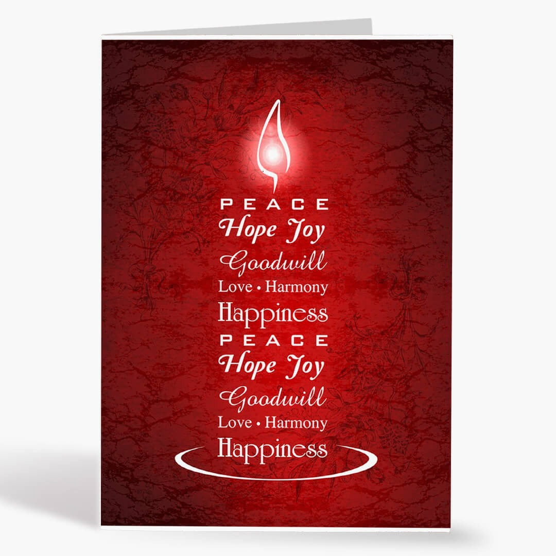 Candlelit Greetings Christmas Card