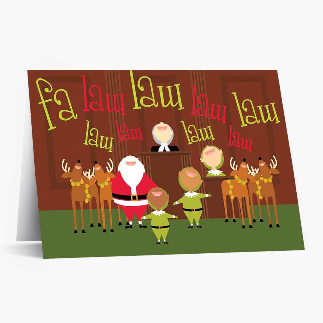 Caroling Christmas Card
