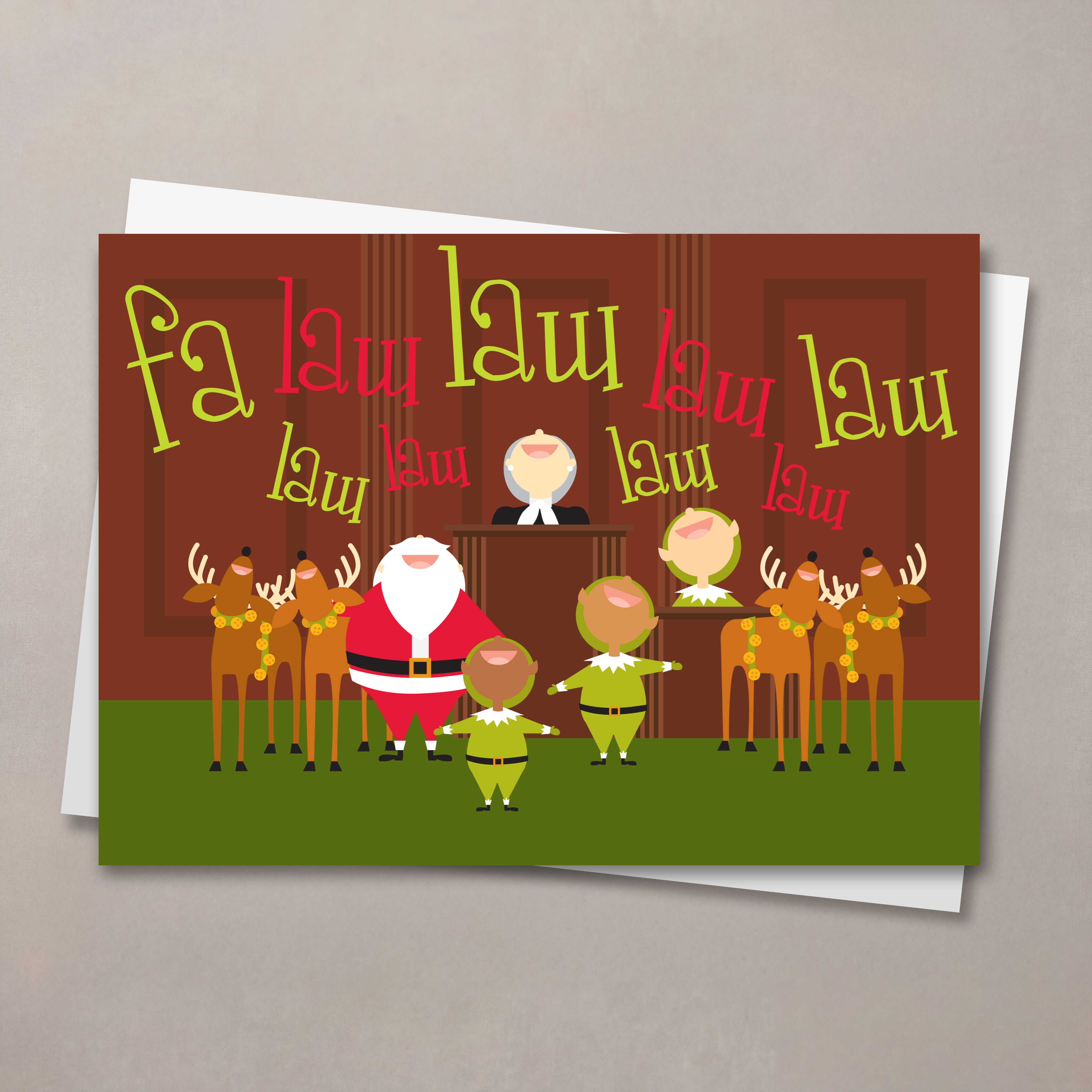 Caroling Christmas Card