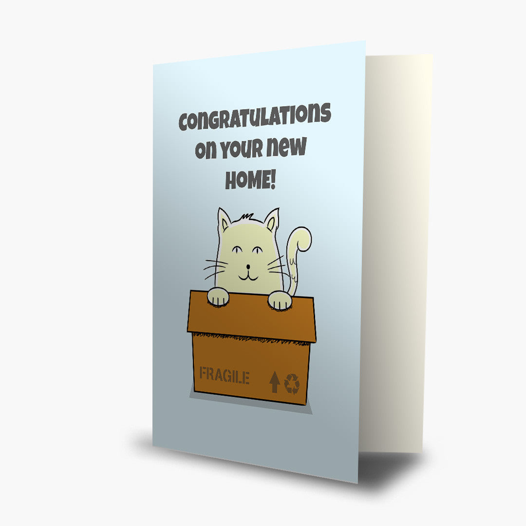 Cat Box Congratulations Card