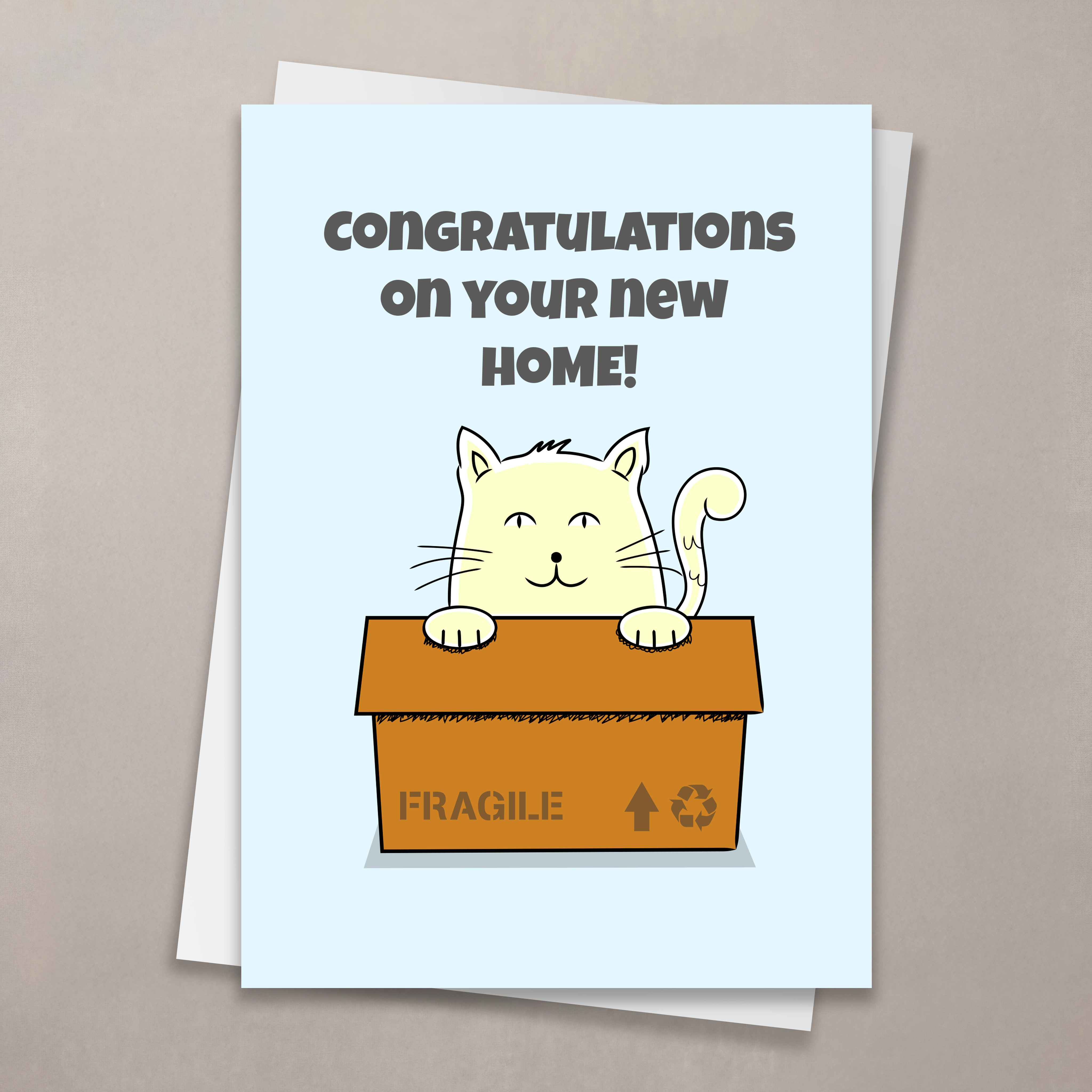 Cat Box Congratulations Card