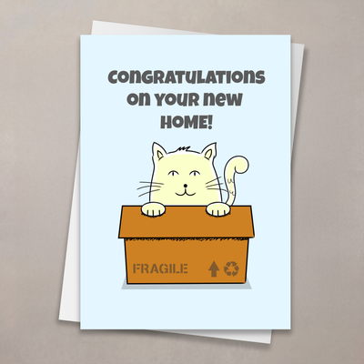 Cat Box Congratulations Card