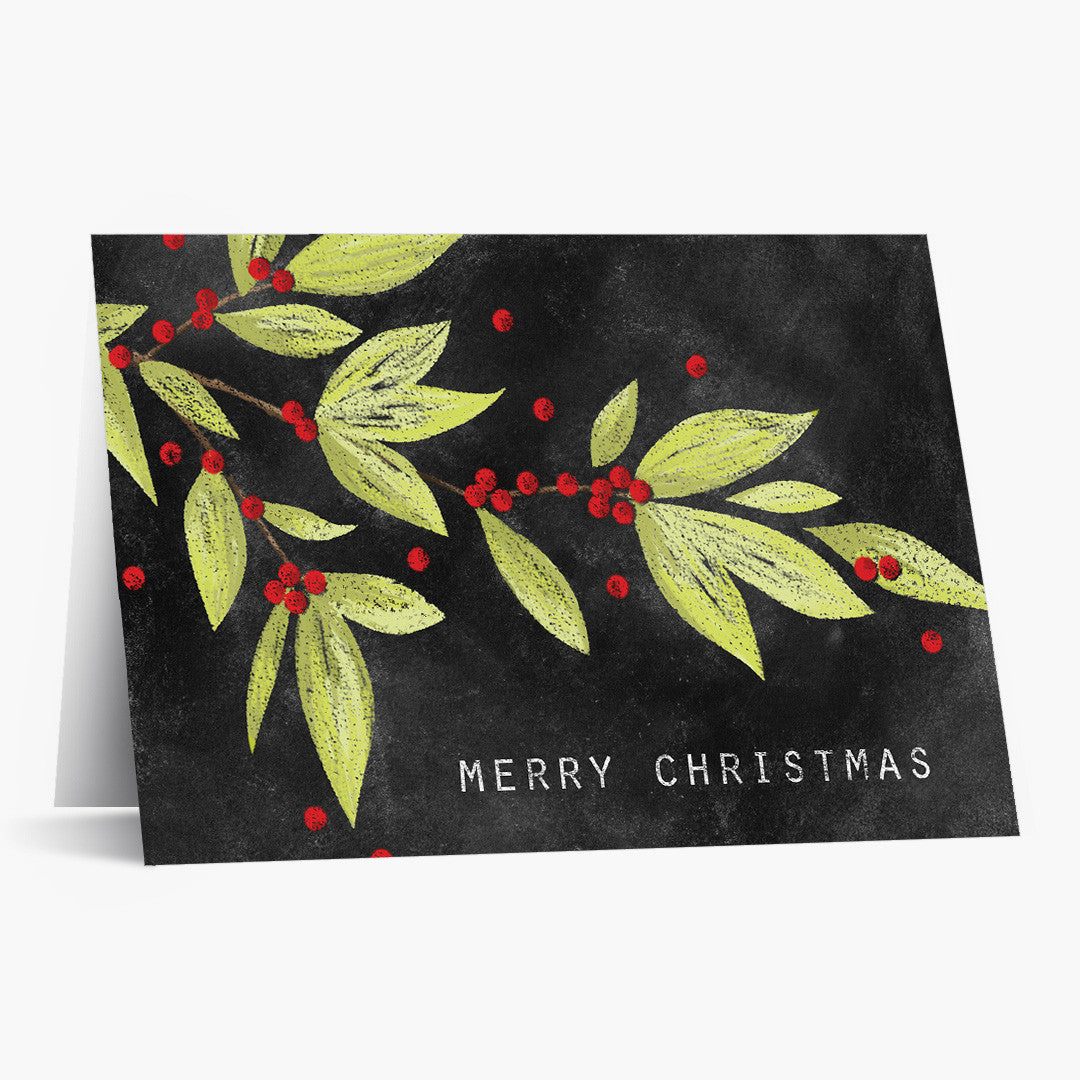 Chalk Art Christmas Card