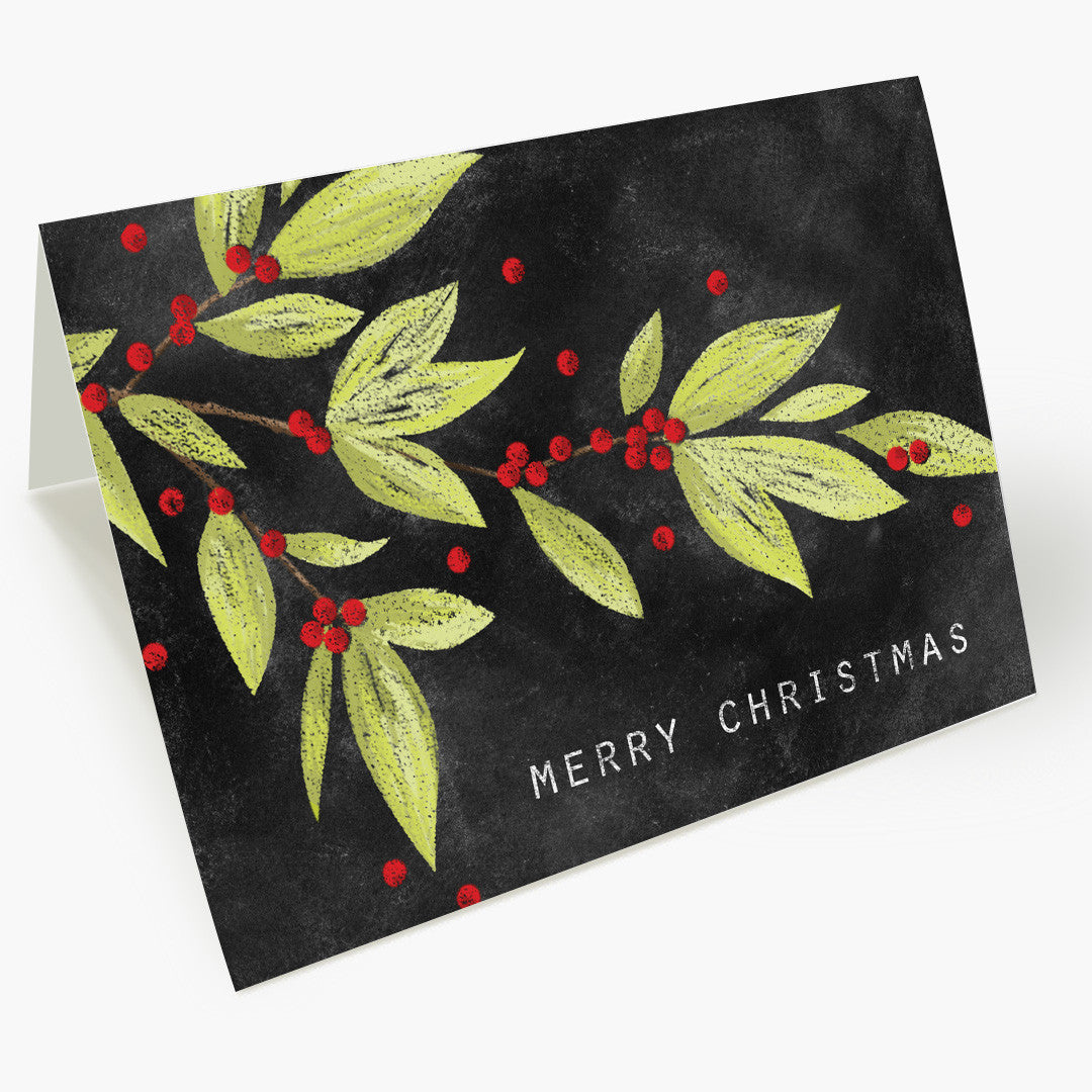 Chalk Art Christmas Card