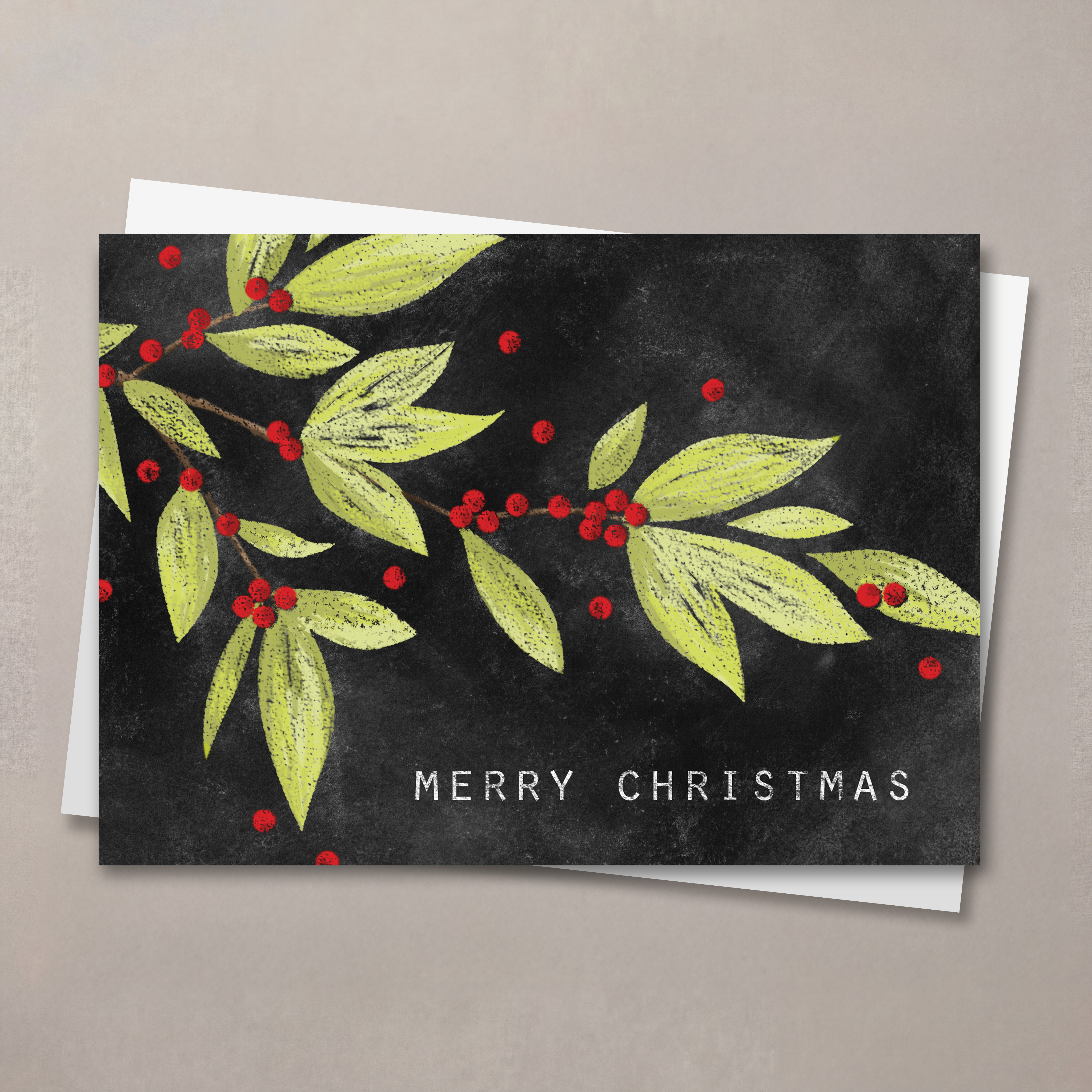 Chalk Art Christmas Card