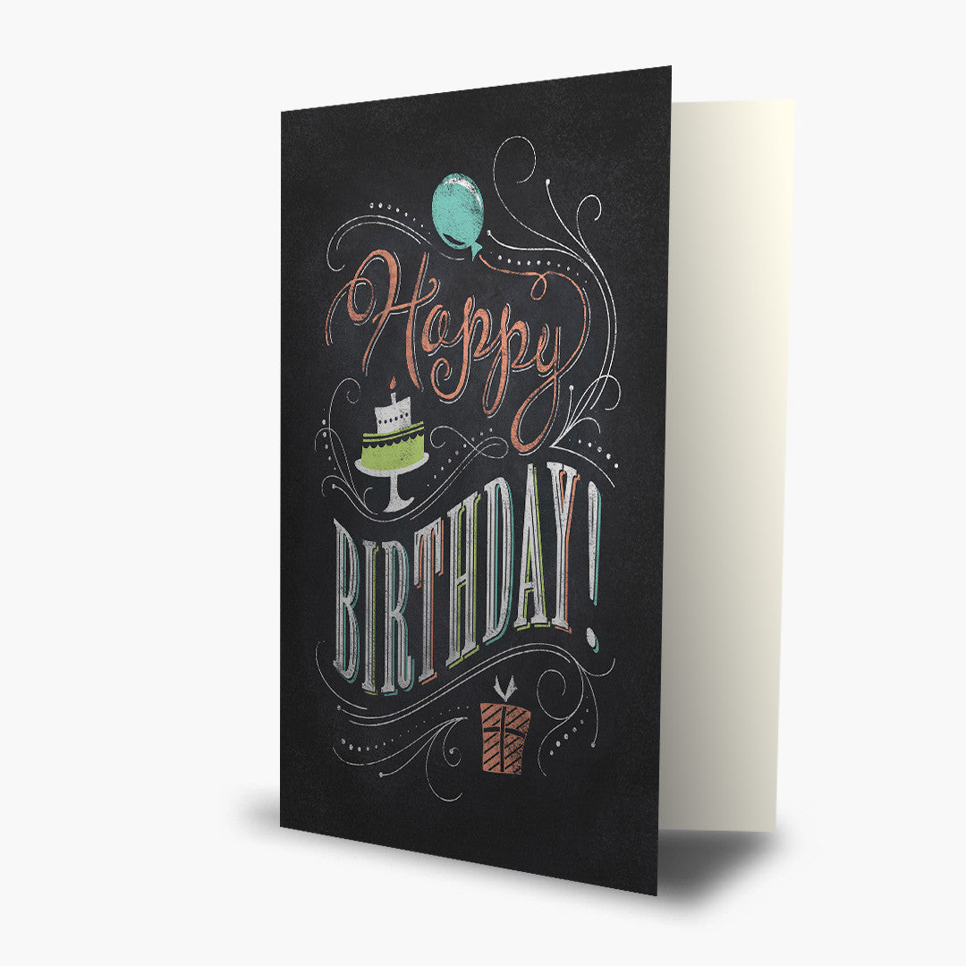 Chalkboard Wish Birthday Card