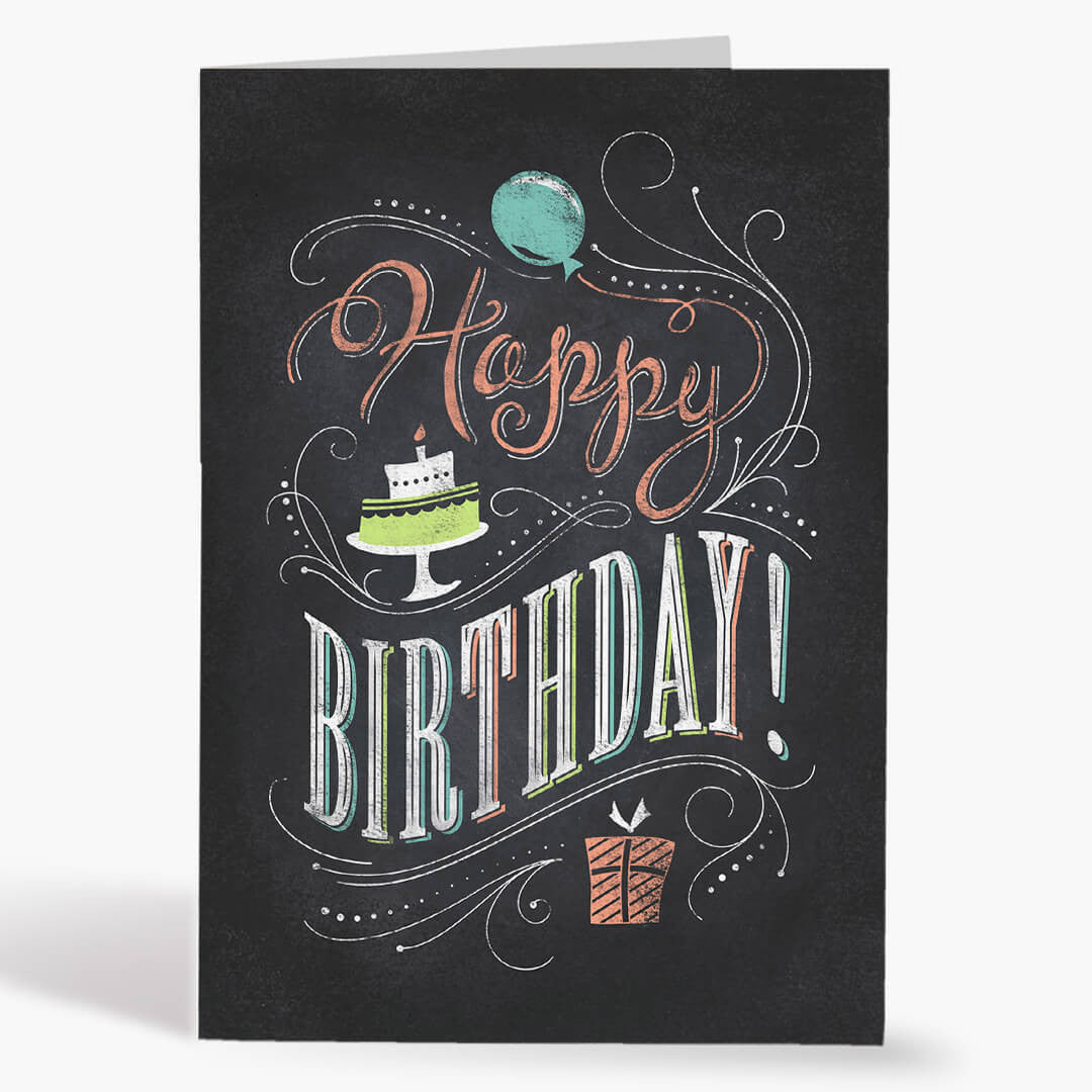 Chalkboard Wish Birthday Card