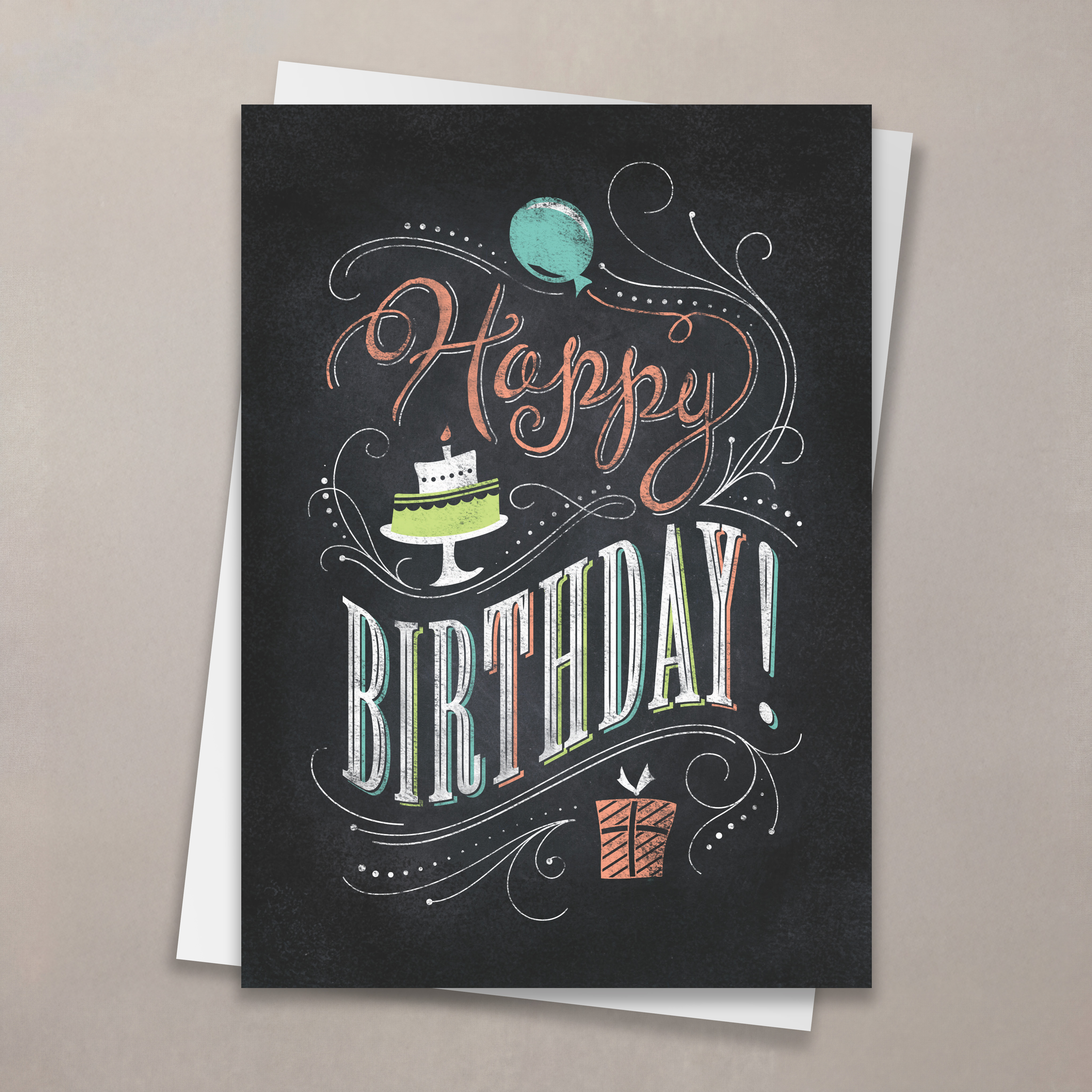 Chalkboard Wish Birthday Card
