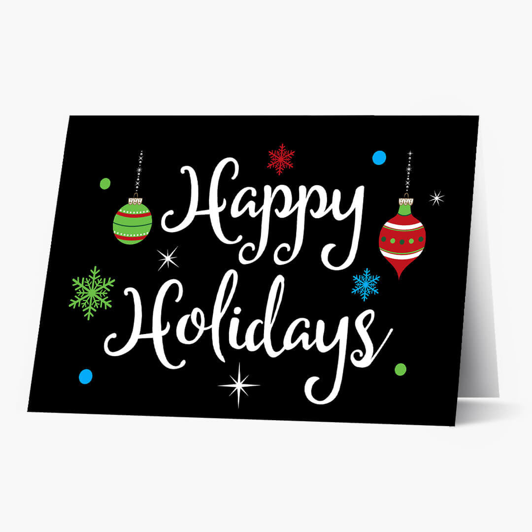 Cheerful Greetings Holiday Card