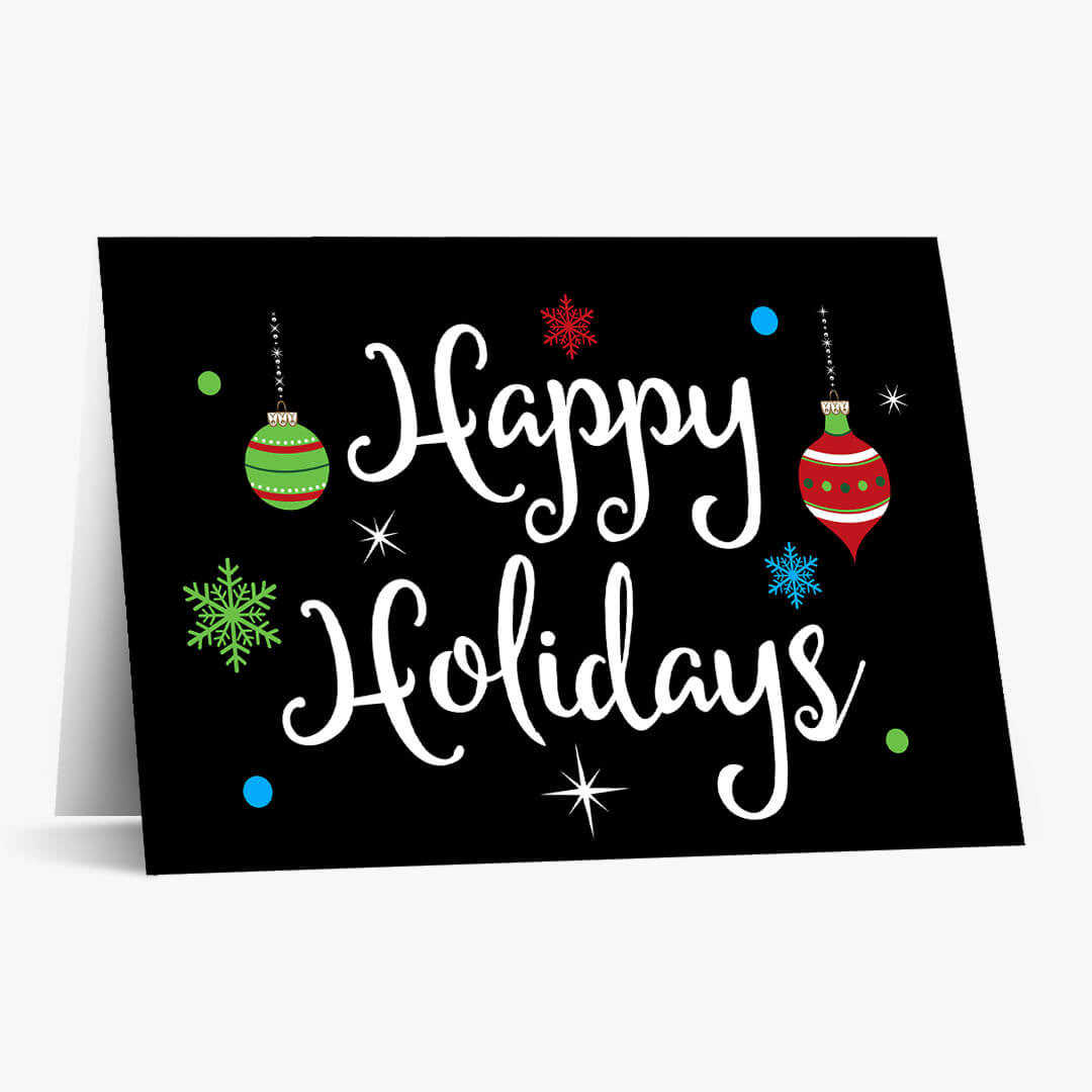 Cheerful Greetings Holiday Card