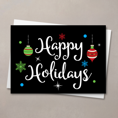 Cheerful Greetings Holiday Card