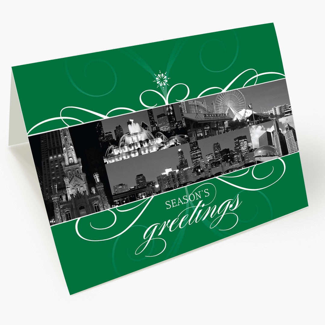 Chicago Flourish Christmas Card