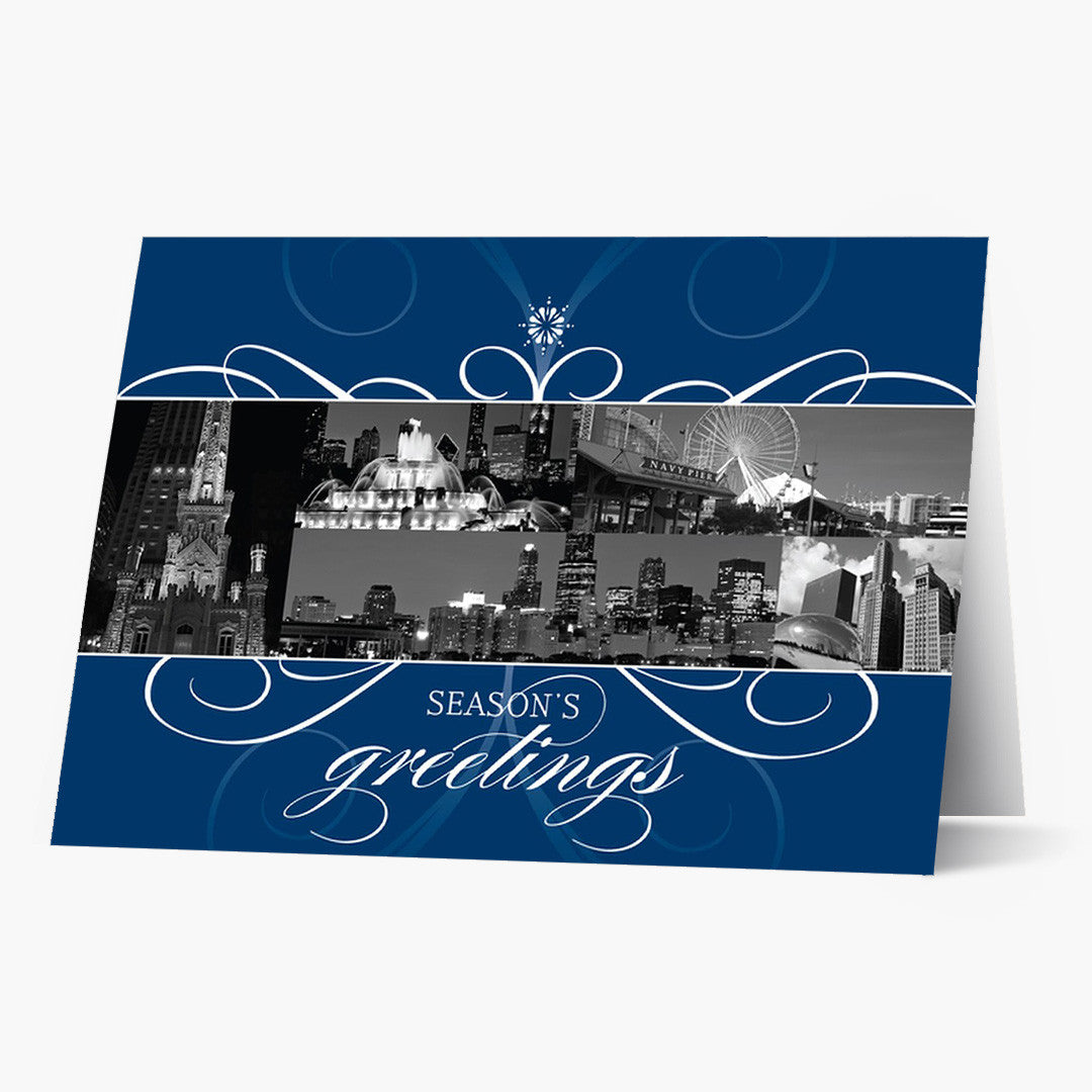 Chicago Flourish Blue