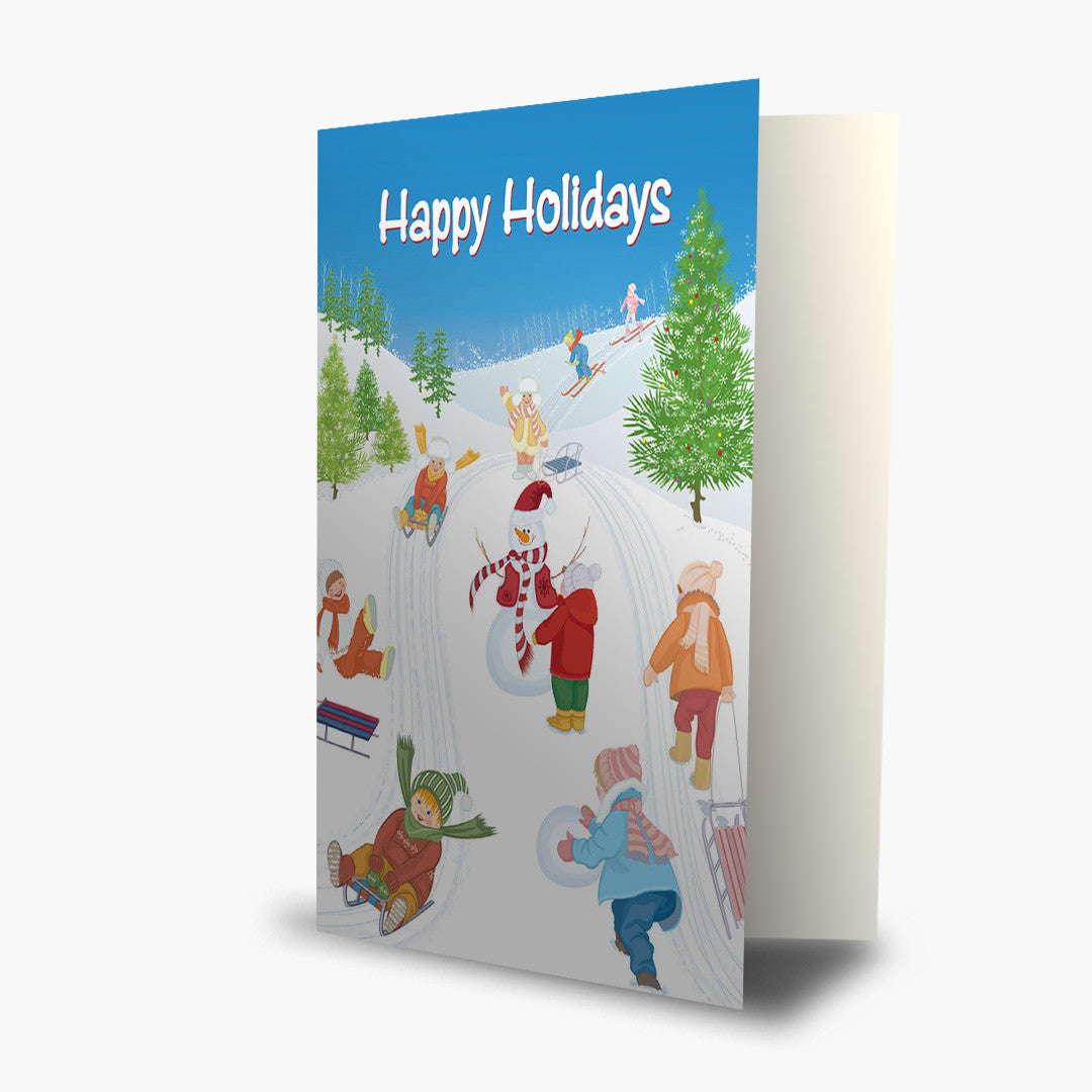 Children At Play Christmas Card