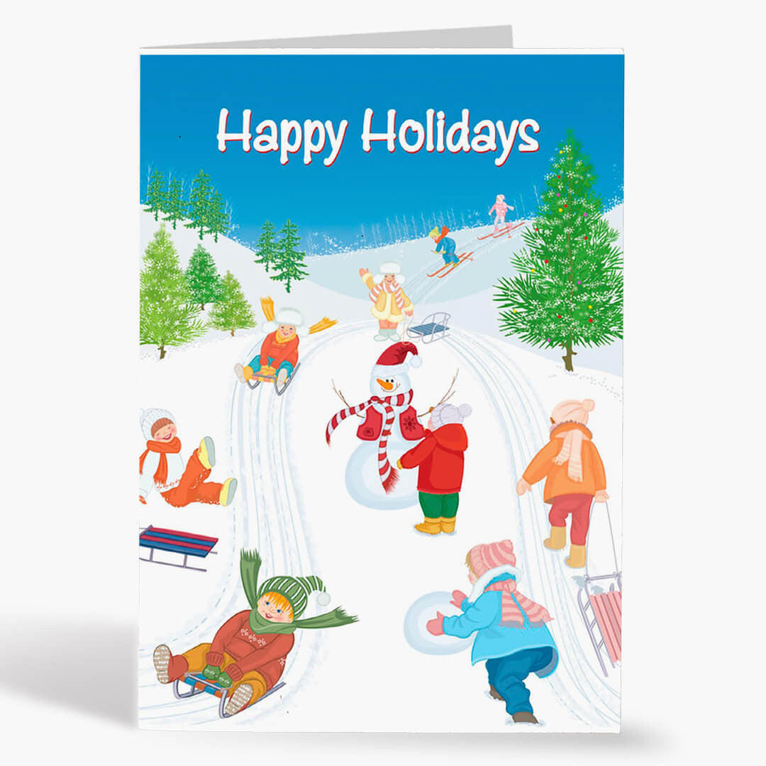Children At Play Christmas Card