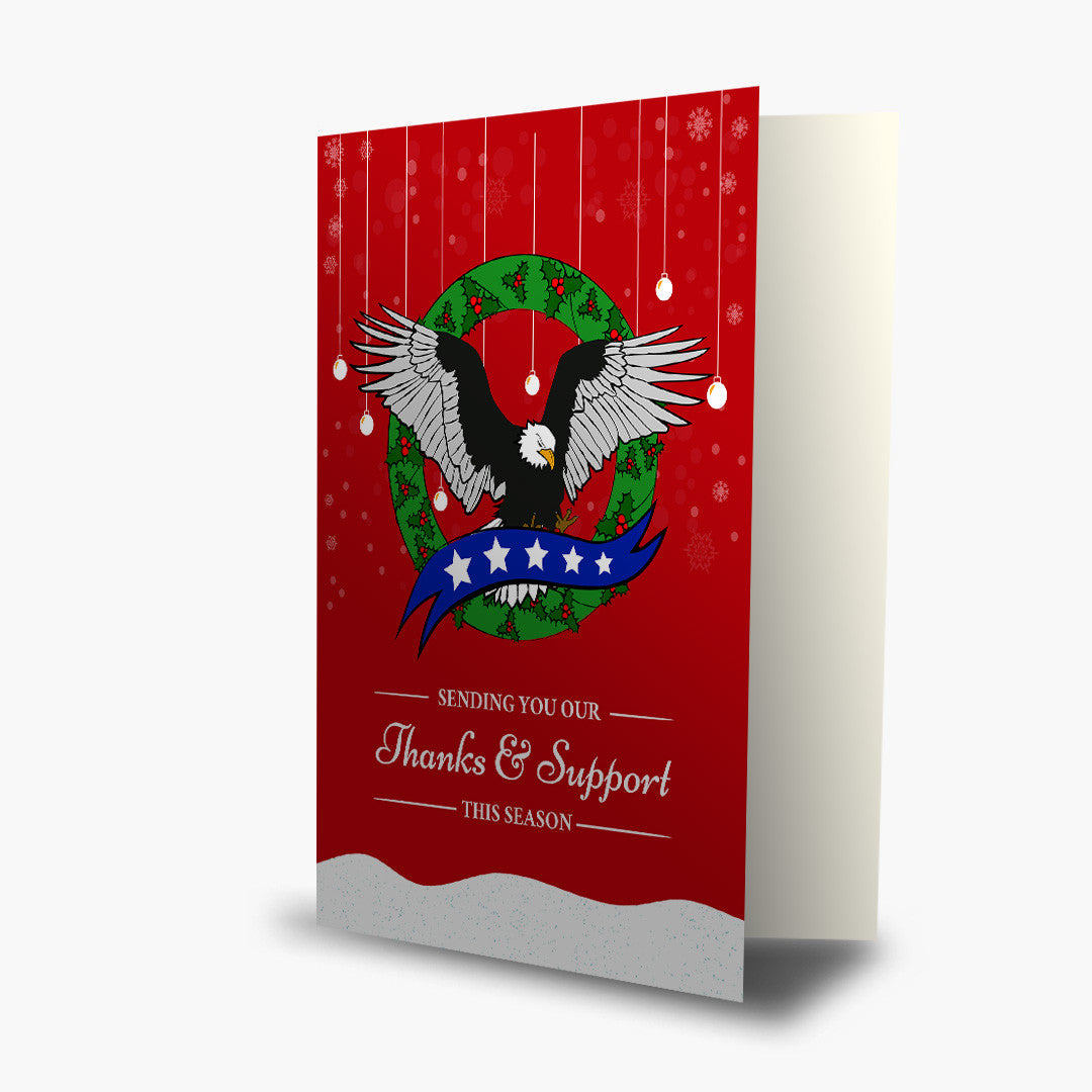 Christmas Eagle Card