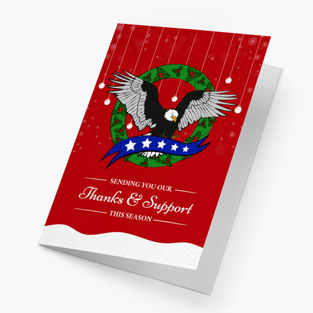Christmas Eagle Card
