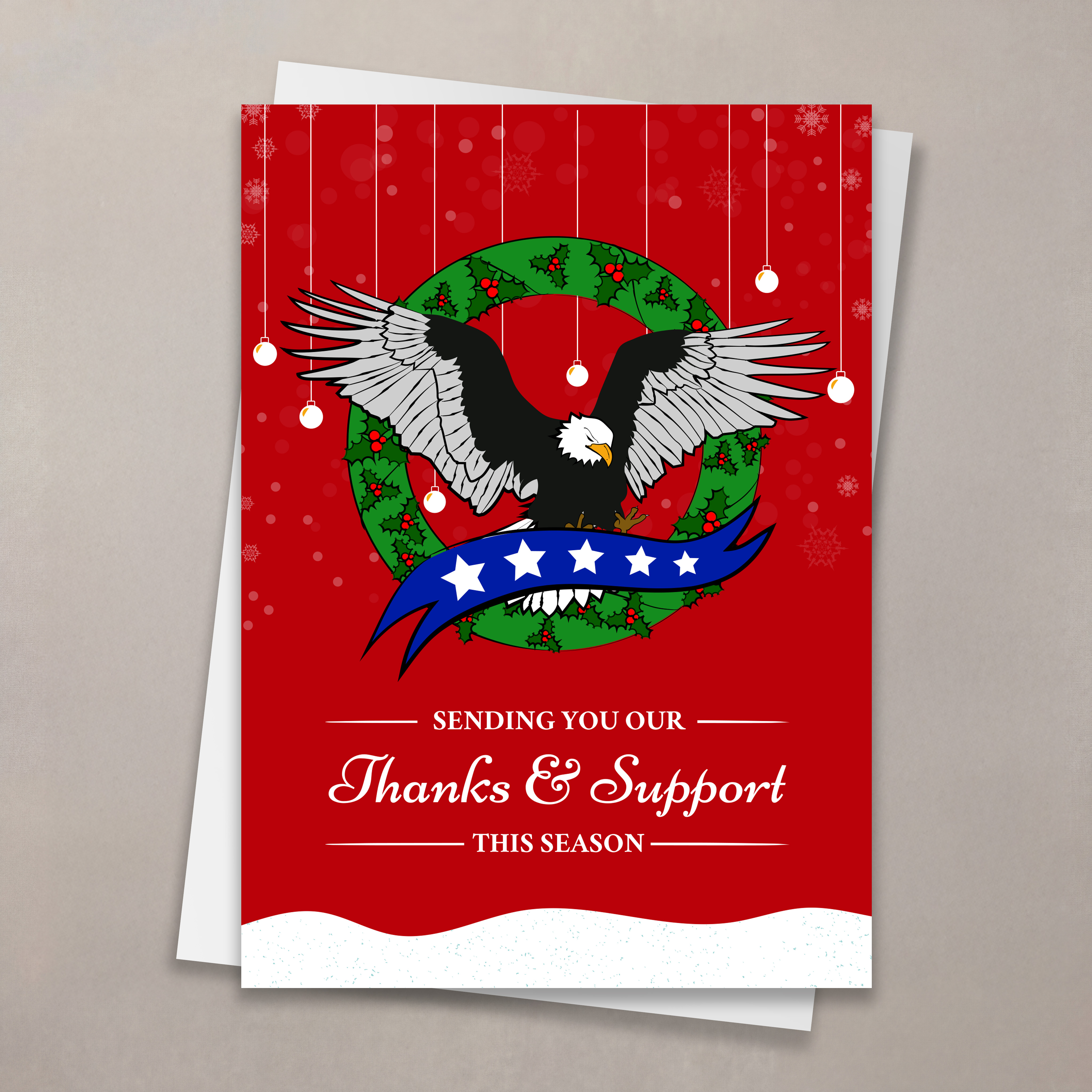 Christmas Eagle Card