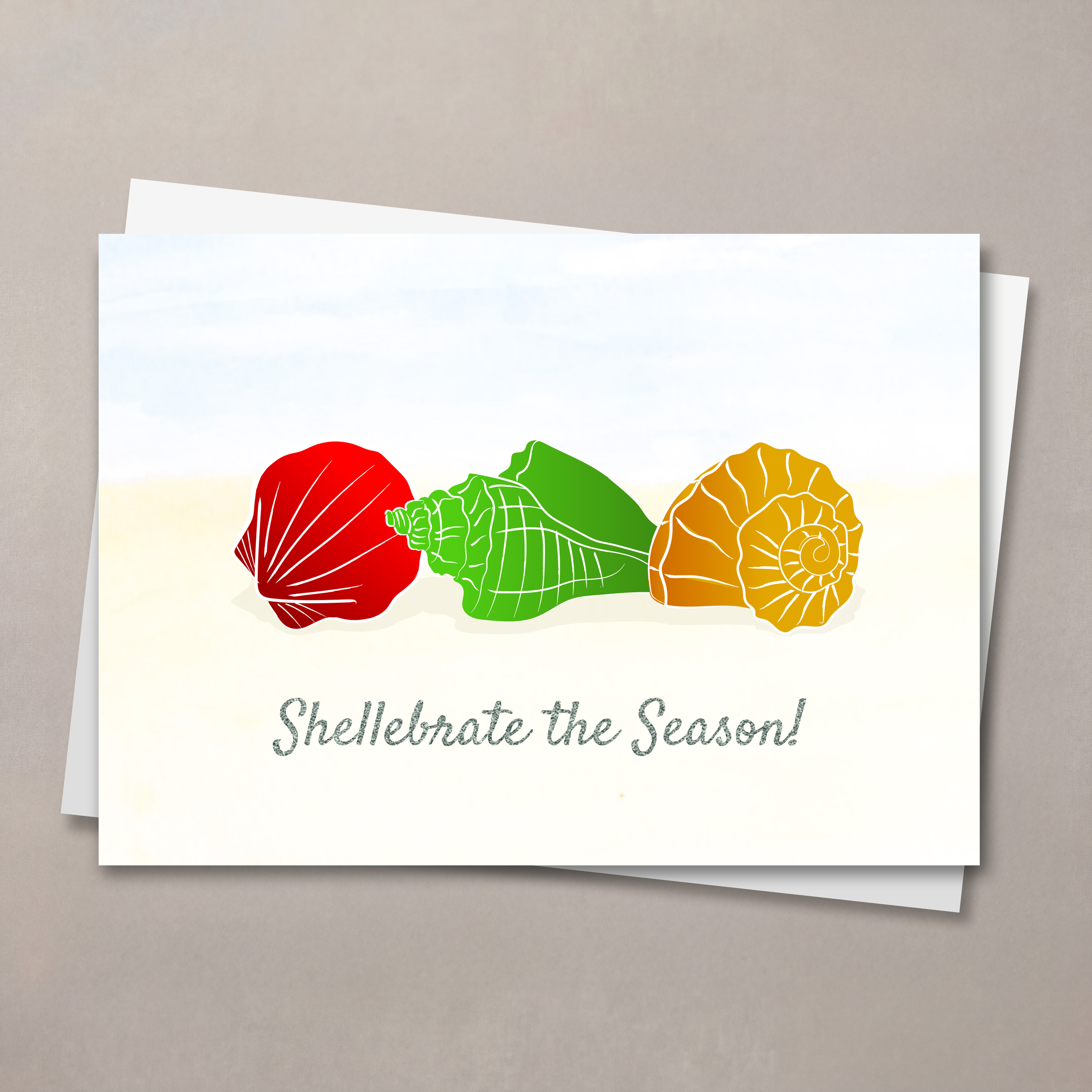 Christmas Shells Christmas Card