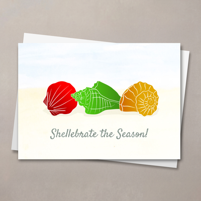 Christmas Shells Christmas Card