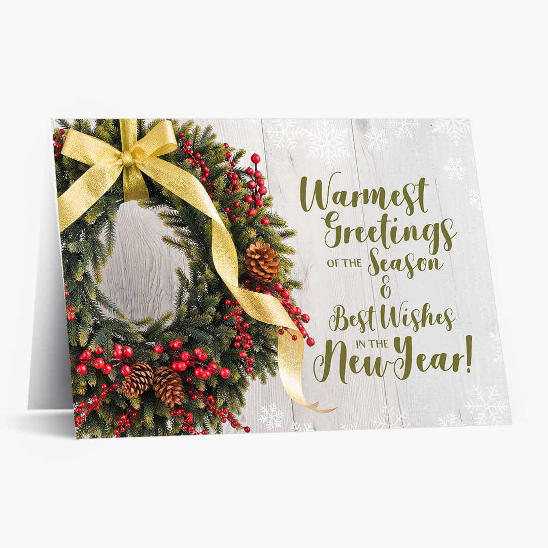 Christmas Wreath Christmas Card