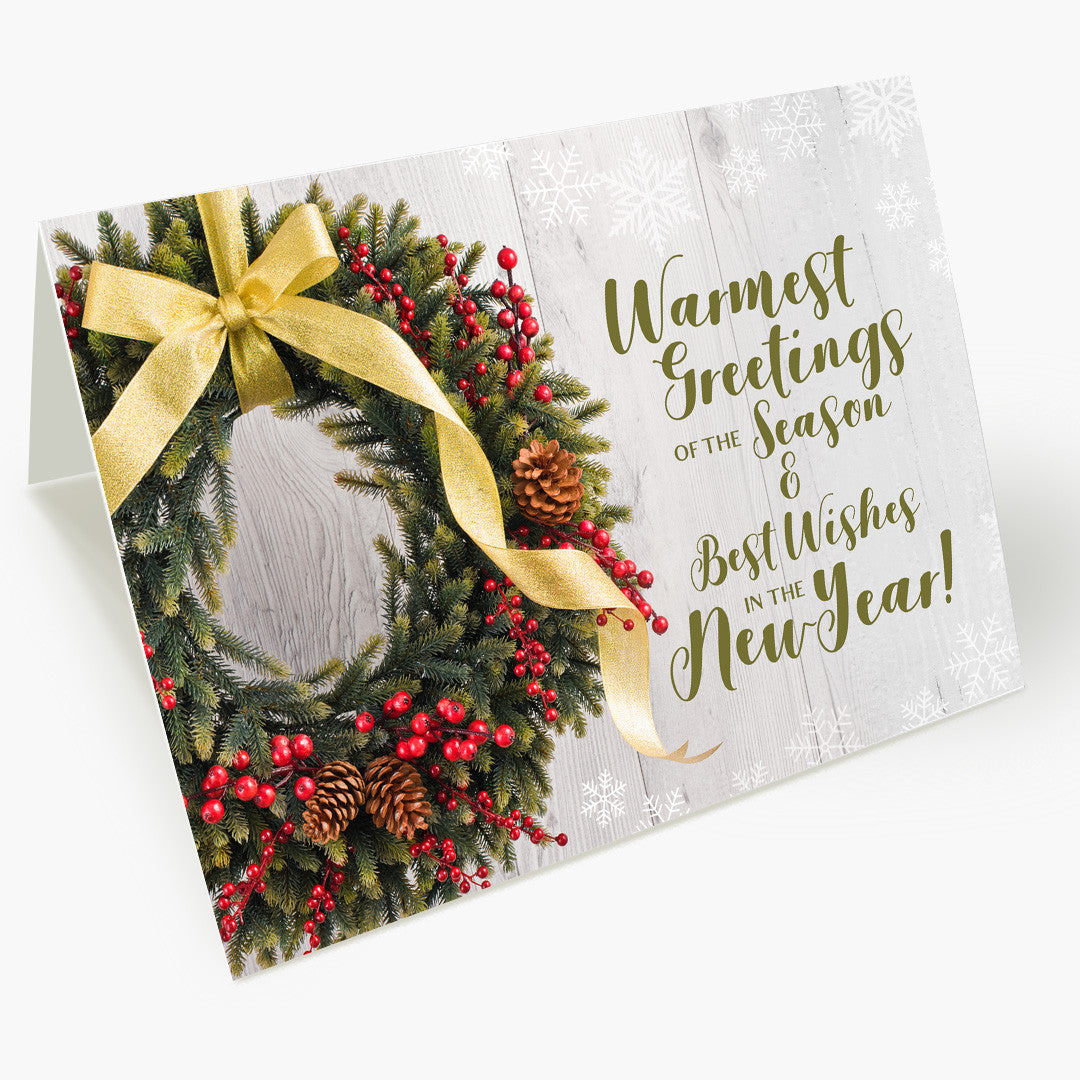 Christmas Wreath Christmas Card