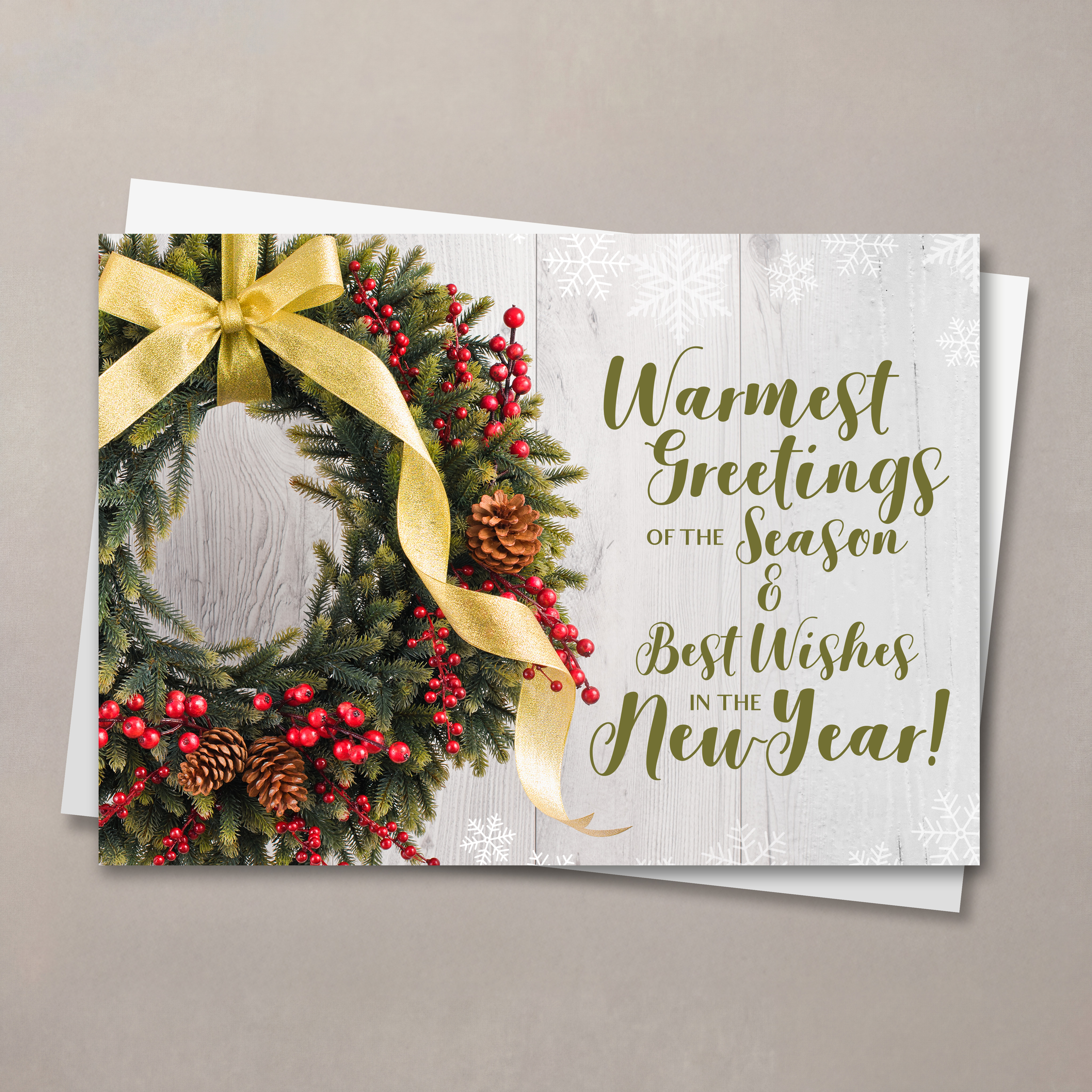 Christmas Wreath Christmas Card