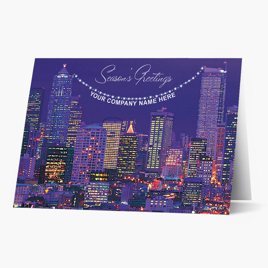 Cityscape Holiday Card