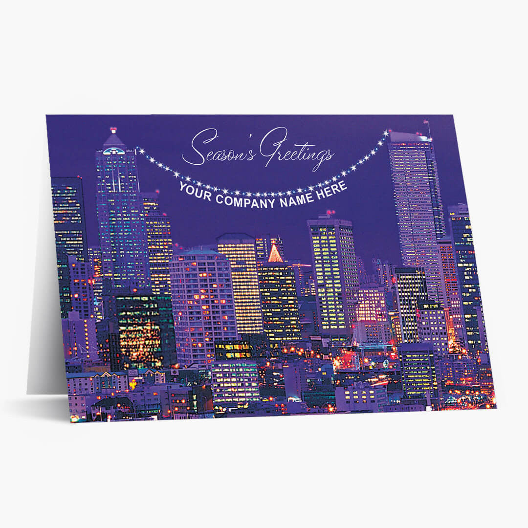 Cityscape Holiday Card