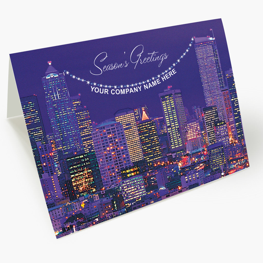 Cityscape Holiday Card