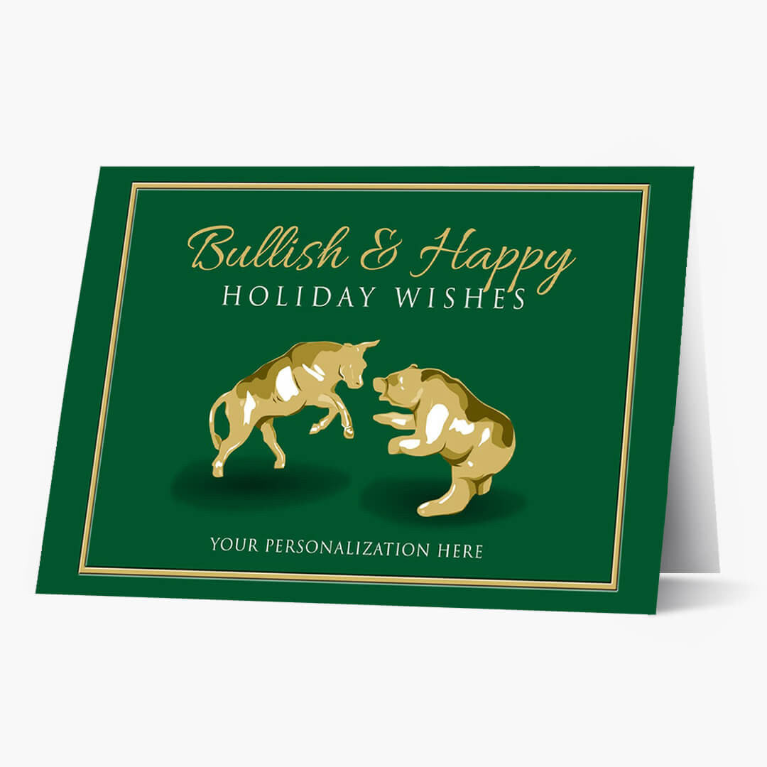 Classic Wall Street Christmas Card
