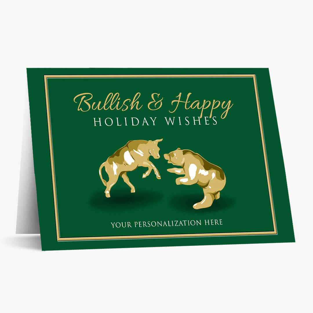 Classic Wall Street Christmas Card