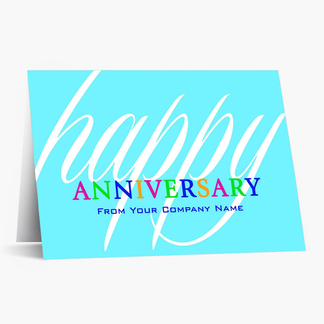 Colorful Anniversary Wishes Card
